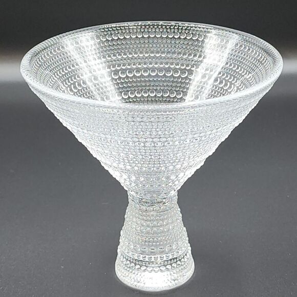 Fortessa Jupiter Beaded Martini Glass Set of Two‎ Embossed texture 11.5oz - Picture 2 of 8